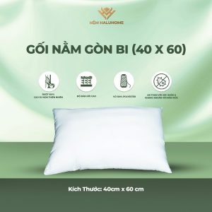 Gối nằm gòn bi (40x60)