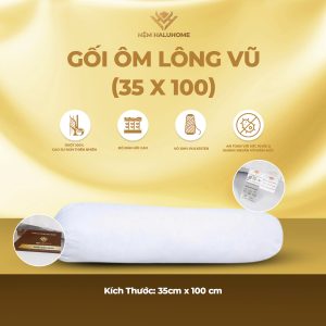 Gối ôm lông vũ (35x100)