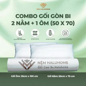 Combo Gối gòn bi 2 nằm + 1 ôm (50x70)